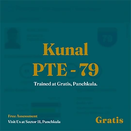 Kunal PTE Result - Gratis Panchkula